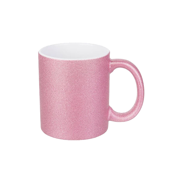 Κούπα με ροζ glitter 11oz